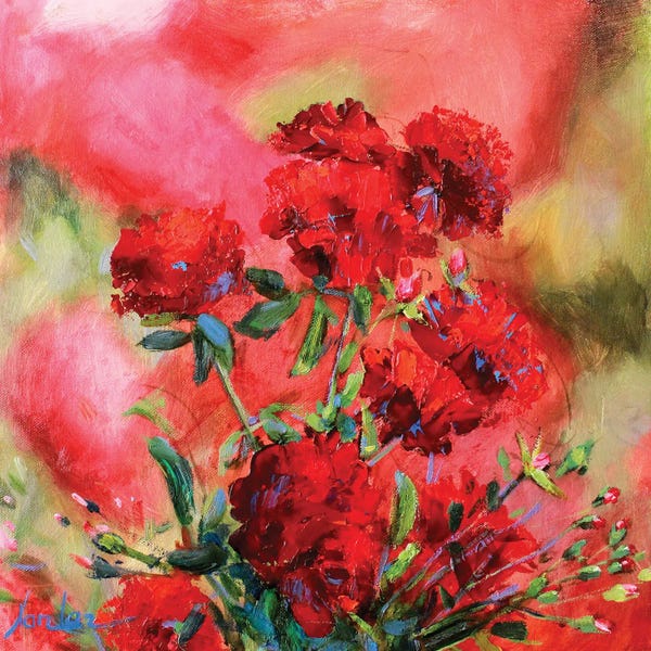 Khanlar Asadullayev: Red Roses by Khanlar Asadullayev