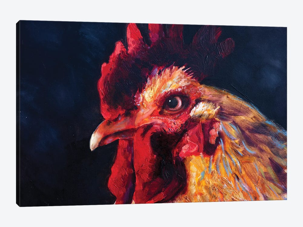 Red Cock by Khanlar Asadullayev 1-piece Canvas Artwork