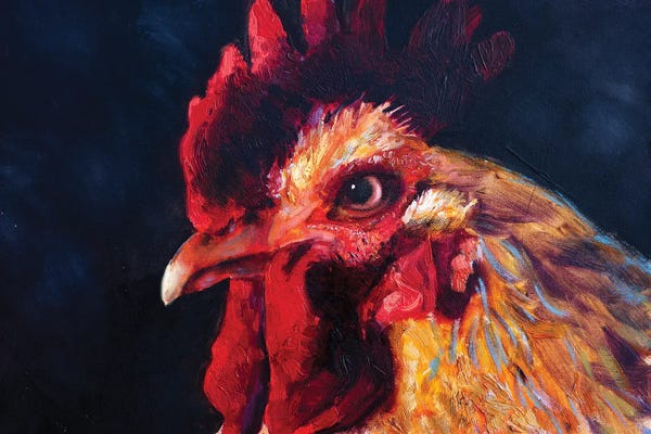 Khanlar Asadullayev: Red Cock by Khanlar Asadullayev