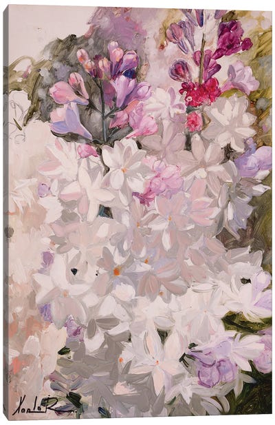 Lilac Canvas Art Print - Current Day Impressionism Art