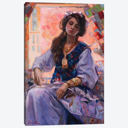 Eastern Girl Canvas Print #KHD23} by Khanlar Asadullayev Canvas Art Print