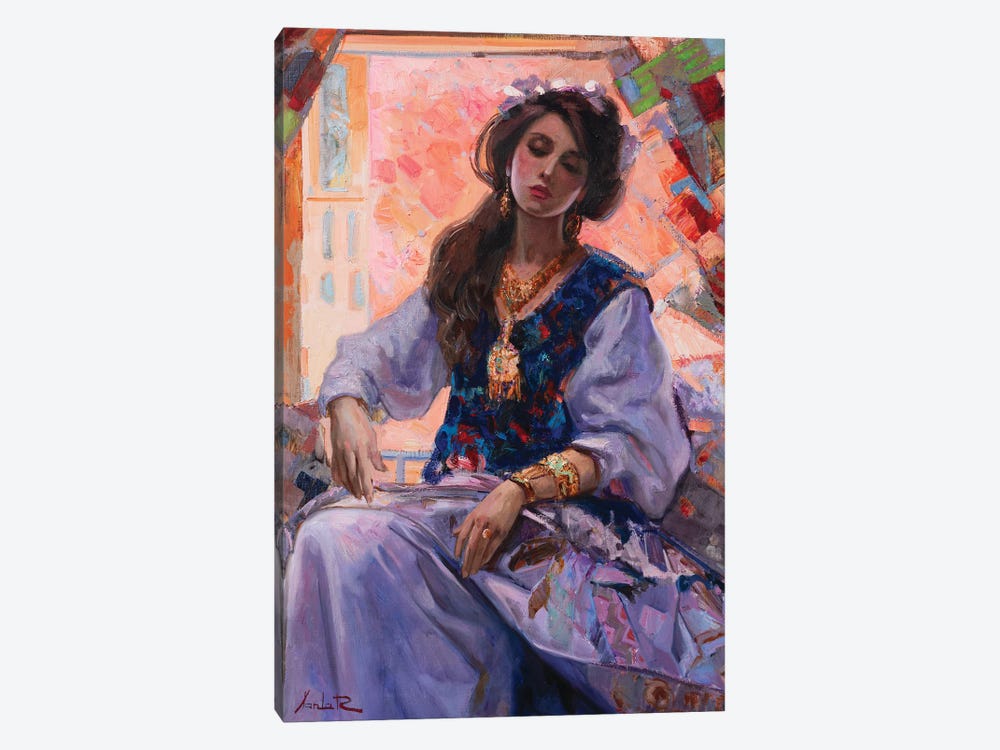 Eastern Girl by Khanlar Asadullayev 1-piece Canvas Art Print