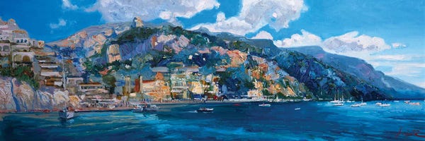 Sailboats: Positano by Khanlar Asadullayev