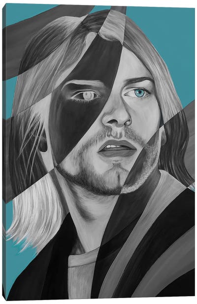 Bleach Canvas Art Print - Kurt Cobain
