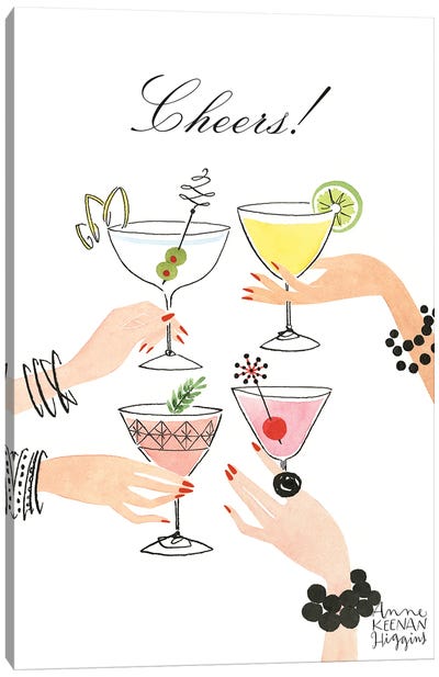 Cheers Canvas Art Print - Vodka Art