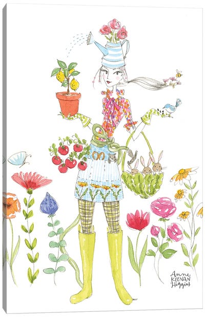 Ultimate Gardening Girl Canvas Art Print