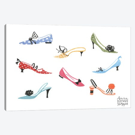 Party Shoes Canvas Print #KHG53} by Anne Keenan Higgins Art Print
