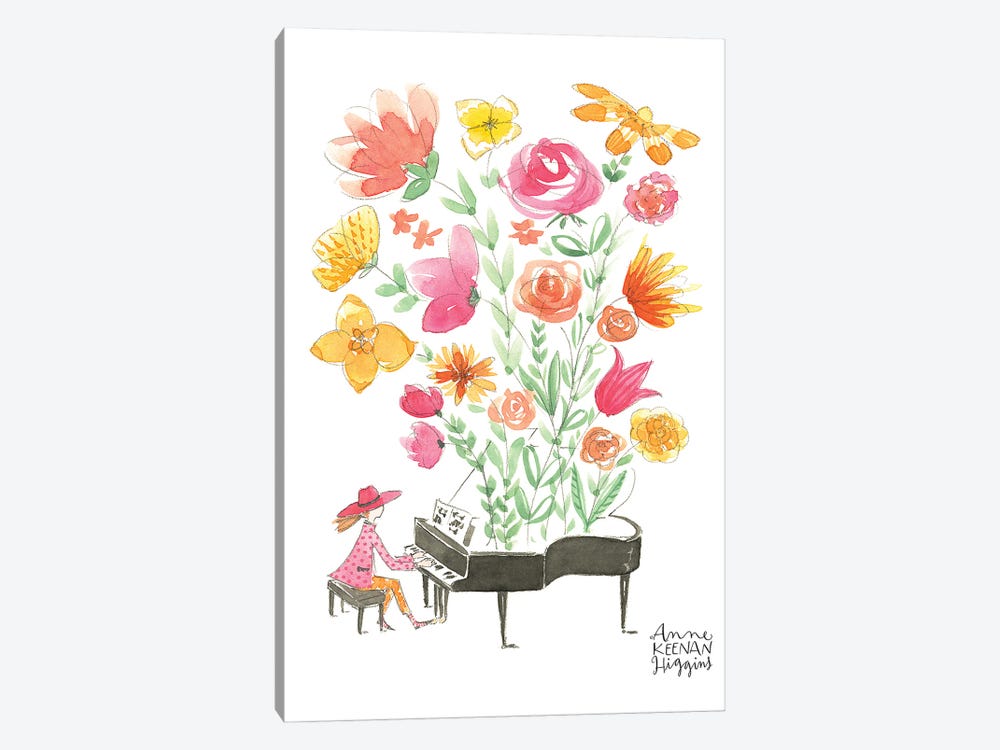 Piano Garden by Anne Keenan Higgins 1-piece Canvas Print