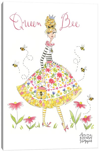 Queen Bee Canvas Art Print - Anne Keenan Higgins