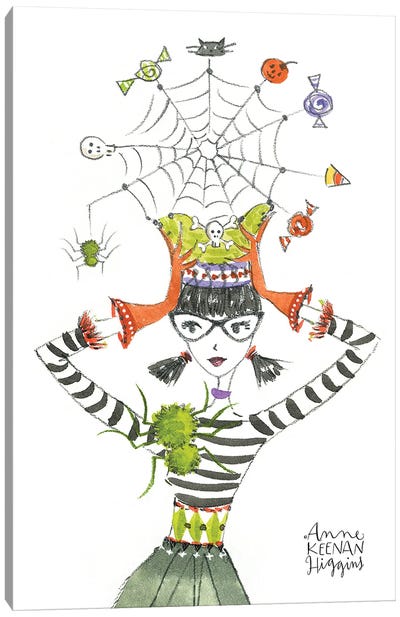 Spider Hat Canvas Art Print - Spiders