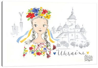 Ukrainian Girl Canvas Art Print - Ukraine Art