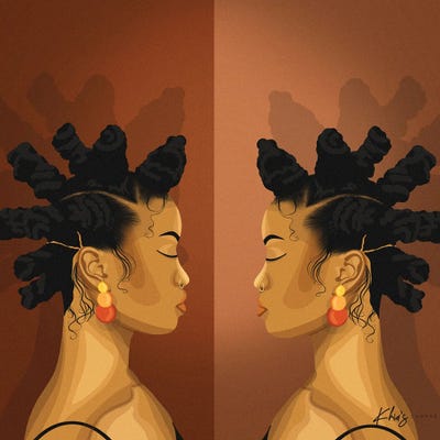 Bantu Knots by Khia A. canvas print