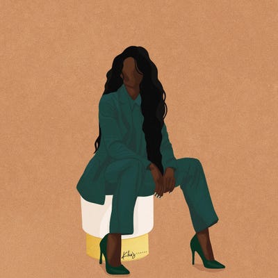 Glam Boss by Khia A. art print