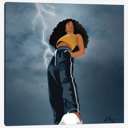 Lightning Strike Canvas Print #KHI2} by Khia A. Canvas Print