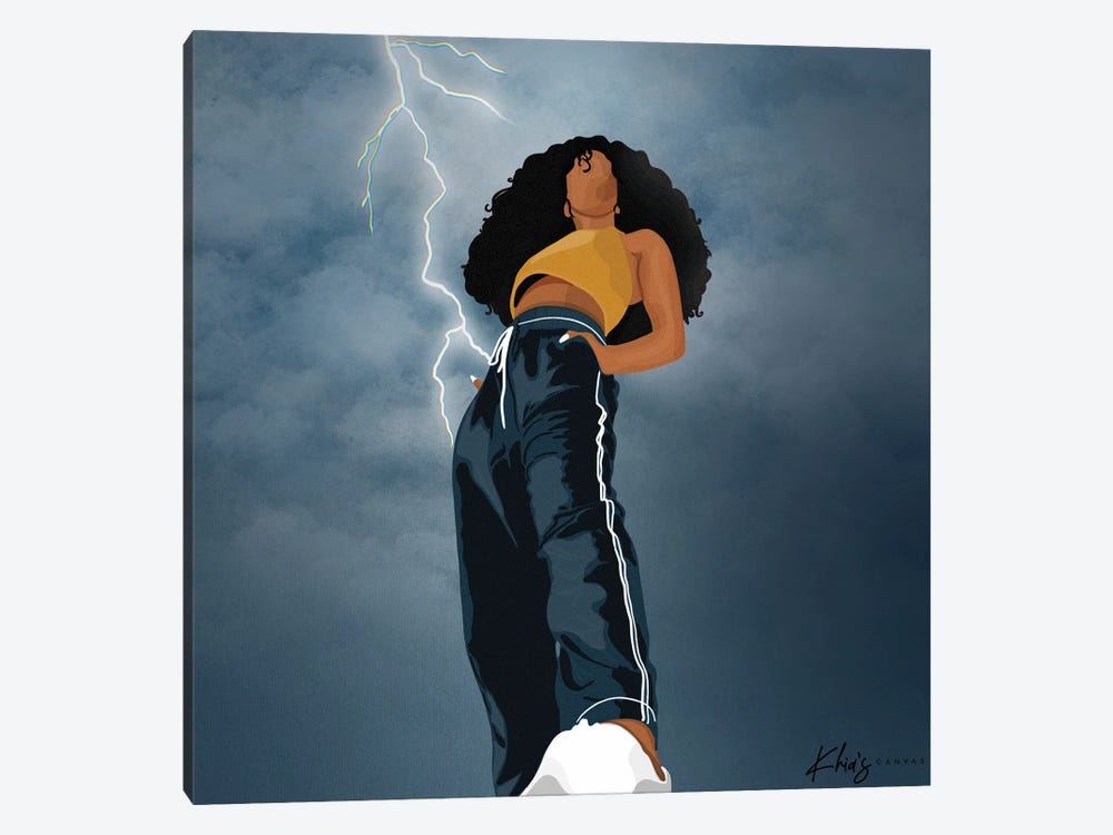 Lightning Strike by Khia A. 1-piece Canvas Artwork
