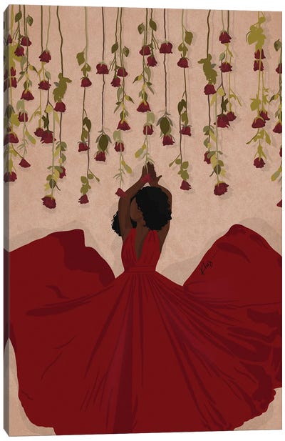Roses Are Red Canvas Art Print - Khia A.