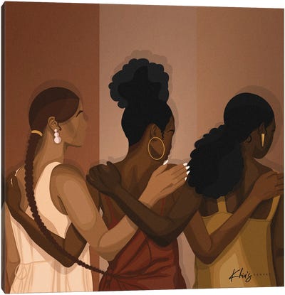 Sisterhood Canvas Art Print - Women's Empowerment Art