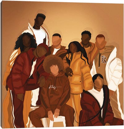 What About Your Friends? Canvas Art Print - Khia A.