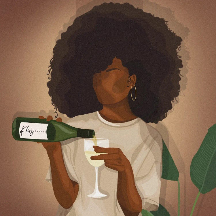 Wine Down by Khia A. wall art