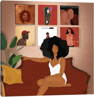 New Apartment Canvas Art Print - #BlackGirlMagic