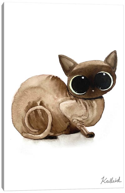 Sphynx Canvas Art Print - Hairless Cat Art