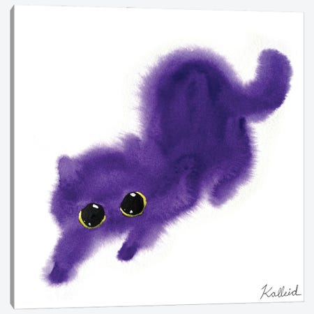 Spooky Cat Canvas Print #KHK105} by Kalleidoscape Design Canvas Wall Art