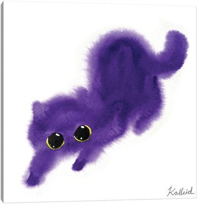 Spooky Cat Canvas Art Print - Kalleidoscape Design