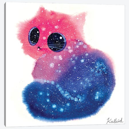 Bi Pride Cat Canvas Print #KHK10} by Kalleidoscape Design Canvas Art Print