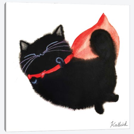 Super Cat Canvas Print #KHK111} by Kalleidoscape Design Canvas Art