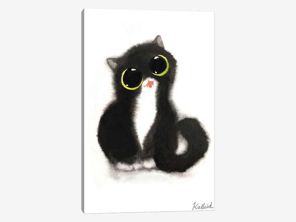 Tuxedo Kitty by Kalleidoscape Design 1-piece Art Print