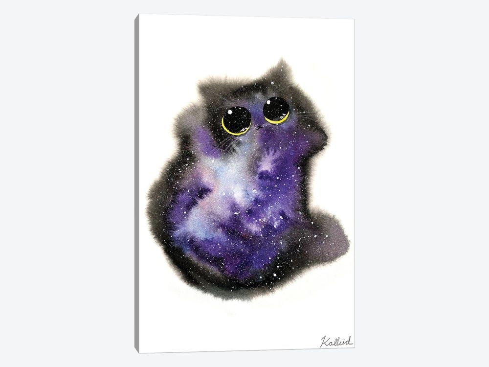 Void Galaxy Cat by Kalleidoscape Design 1-piece Canvas Artwork