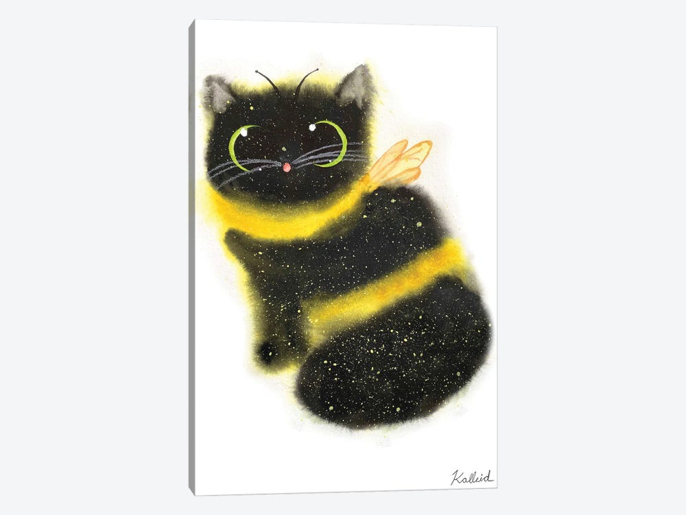 Bumblebee Cat by Kalleidoscape Design 1-piece Canvas Print