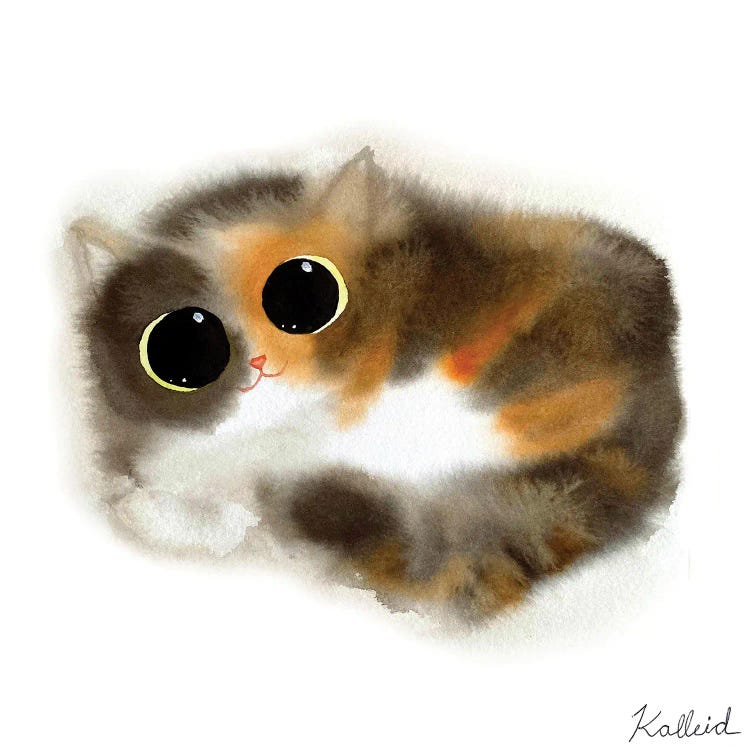 Calico Cat Diagram Art Print – Artful Pixels