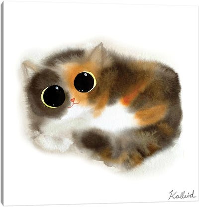 Calico Cat Canvas Art Print - Kalleidoscape Design