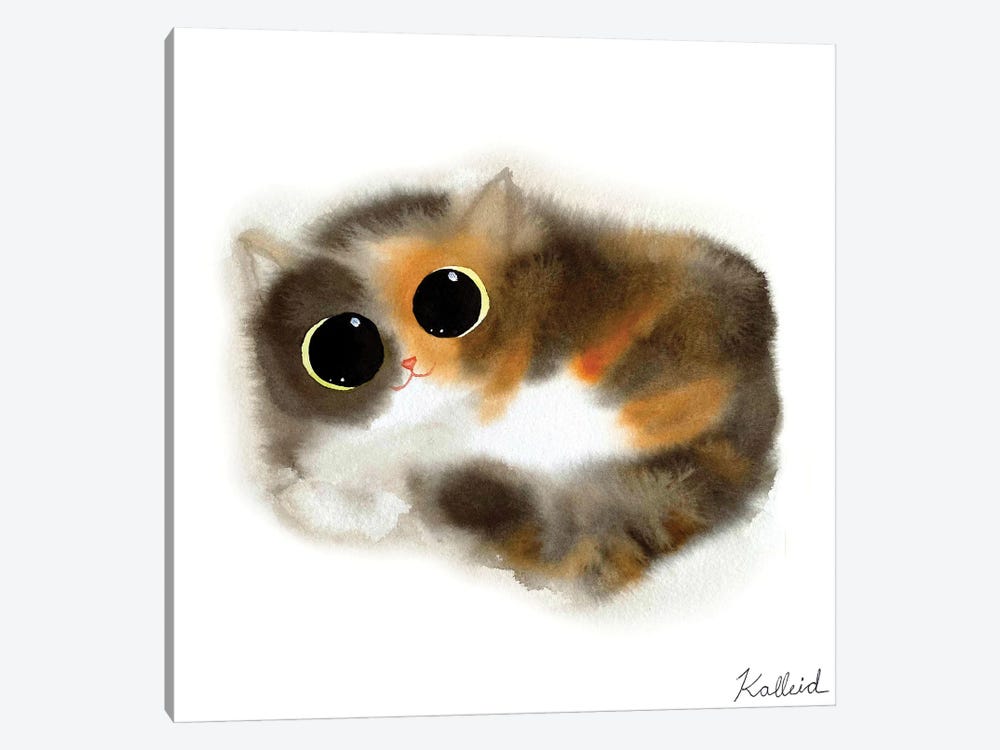 Calico Cat by Kalleidoscape Design 1-piece Canvas Artwork