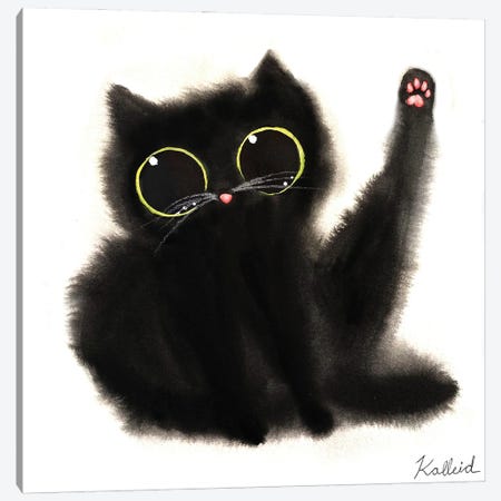 Cat Leg Canvas Print #KHK24} by Kalleidoscape Design Canvas Art Print