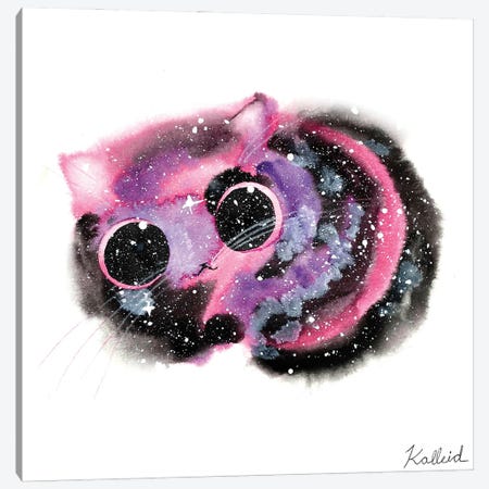 Cheshire Galaxy Cat Canvas Print #KHK28} by Kalleidoscape Design Canvas Art
