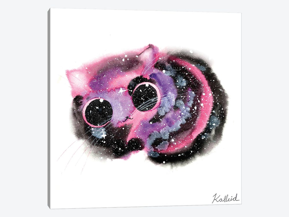 Cheshire Galaxy Cat by Kalleidoscape Design 1-piece Canvas Art