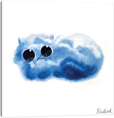 Cloud Cat Canvas Art Print - Kalleidoscape Design
