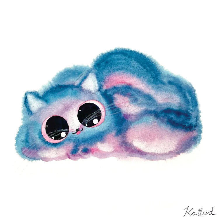 Cloud Cat Pink Blue