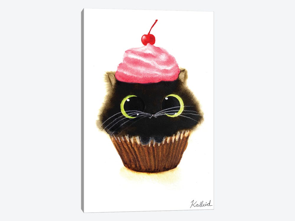 Cupcake Cat by Kalleidoscape Design 1-piece Art Print