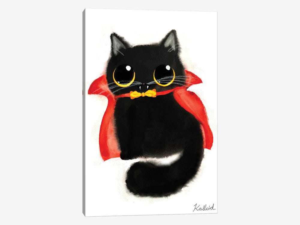 Dracula Cat by Kalleidoscape Design 1-piece Canvas Artwork