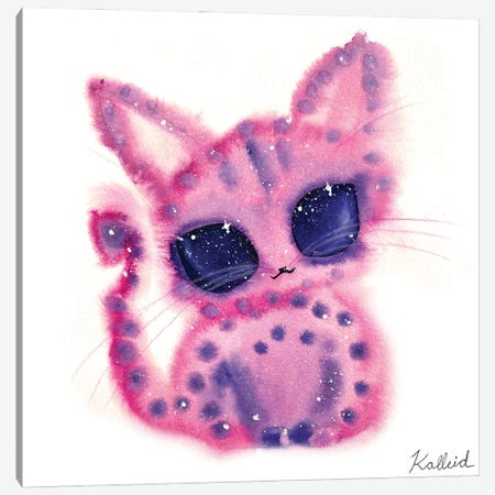 Alien Cat Canvas Print #KHK3} by Kalleidoscape Design Canvas Print
