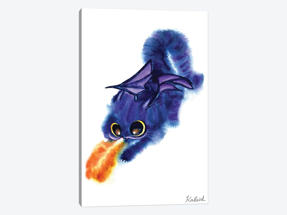 Dragon Cat by Kalleidoscape Design 1-piece Canvas Artwork