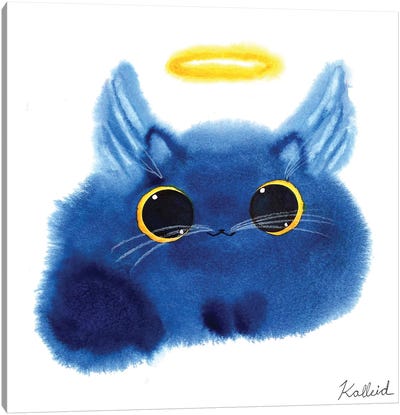 Angel Cat Canvas Art Print - Kalleidoscape Design
