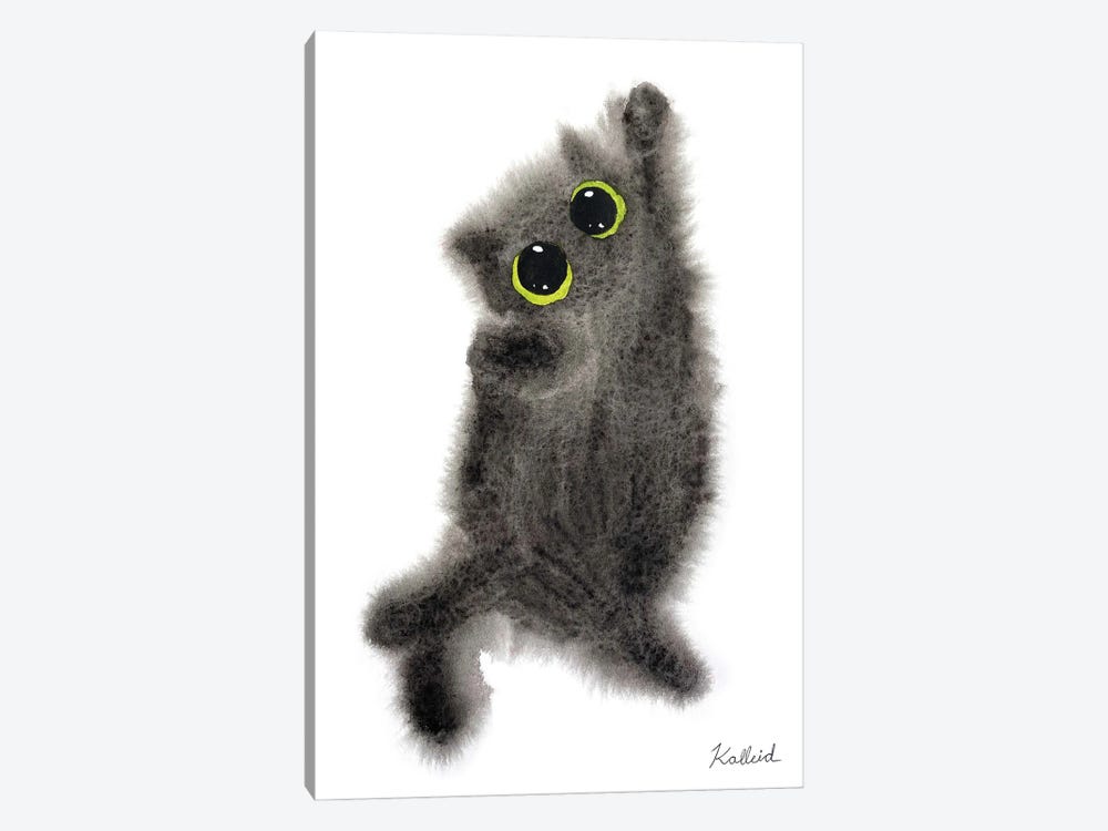 Gray Cat by Kalleidoscape Design 1-piece Canvas Artwork