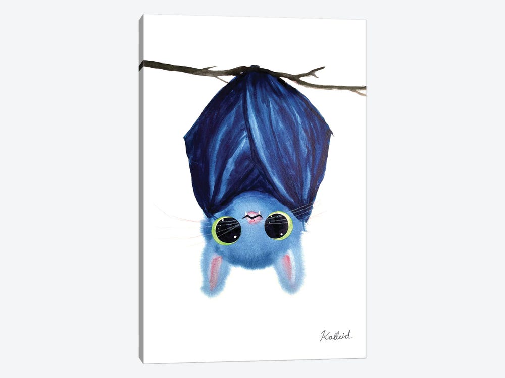 Hanging Bat Cat by Kalleidoscape Design 1-piece Art Print