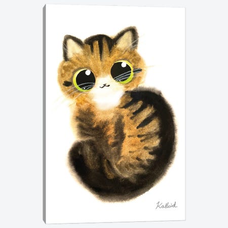 Kirky Tabby Cat Canvas Print #KHK61} by Kalleidoscape Design Canvas Artwork