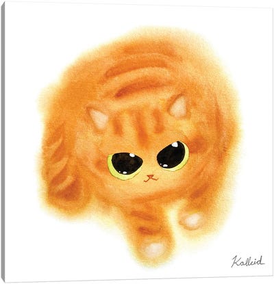 Kneady Cat Canvas Art Print - Kalleidoscape Design