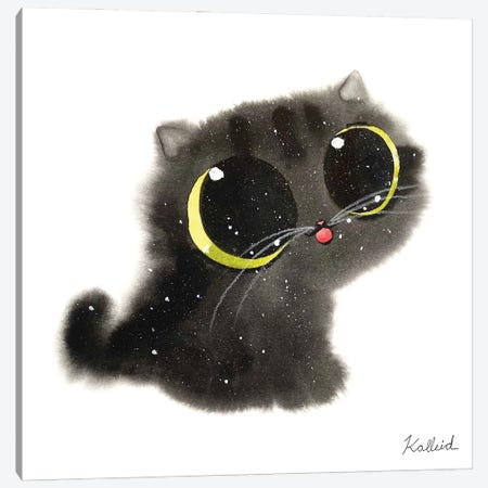 Lil Kitty Canvas Print #KHK67} by Kalleidoscape Design Canvas Art Print